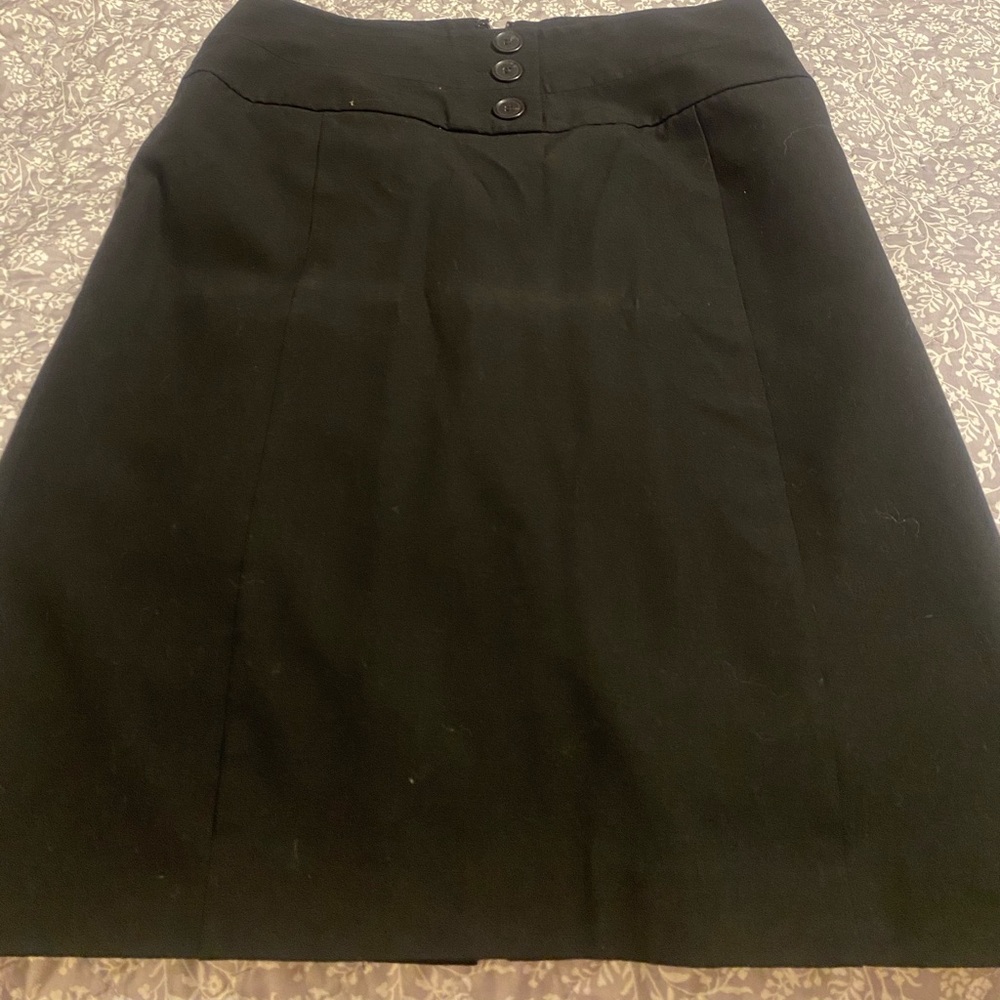 Black Knee length skirt